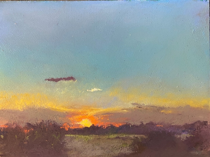 Sunset Over Central Texas by artist julia fletcher